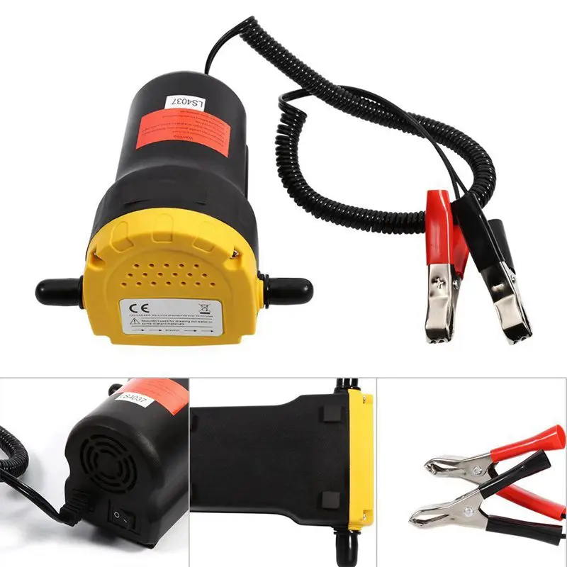 

12V 60W Oil/crude oil Fluid Sump Extractor Scavenge Exchange Transfer Pump Suction Transfer Pump + Tubes for Auto Car Boat Motor