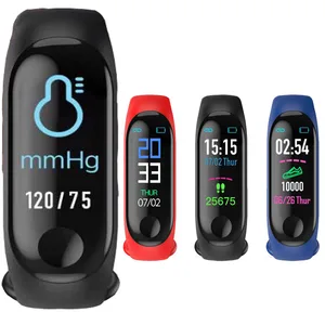 Смарт-браслет с монитором для мужчин и женщин, водонепроницаемый фитнес-браслет с измерением артериального давления, пульсометром, сфигмоманометром