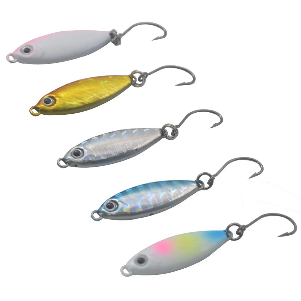 

5 шт., металлическая рыболовная приманка для форели, 3 г