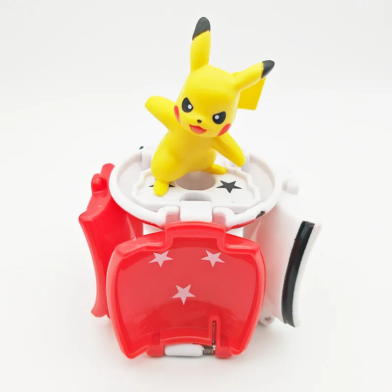 Takara Tomy Аниме Пикачу Покемон Клип n носить мяч ремень костюм косплей игрушки для
