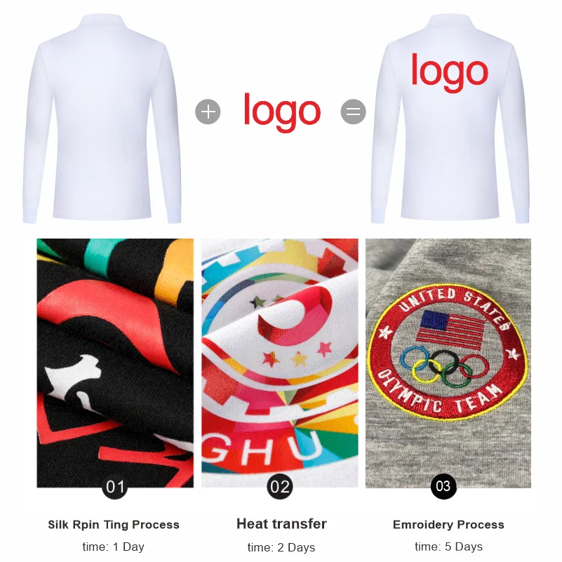 Осенняя мужская и женская рубашка-поло MYTEE с длинным рукавом вышивкой