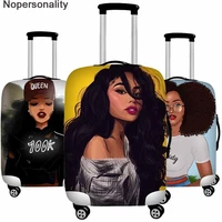 nopersonality girls travel accessoriesafrican girls protective suitcase coverwomen baggage suitcase cover african afro lady