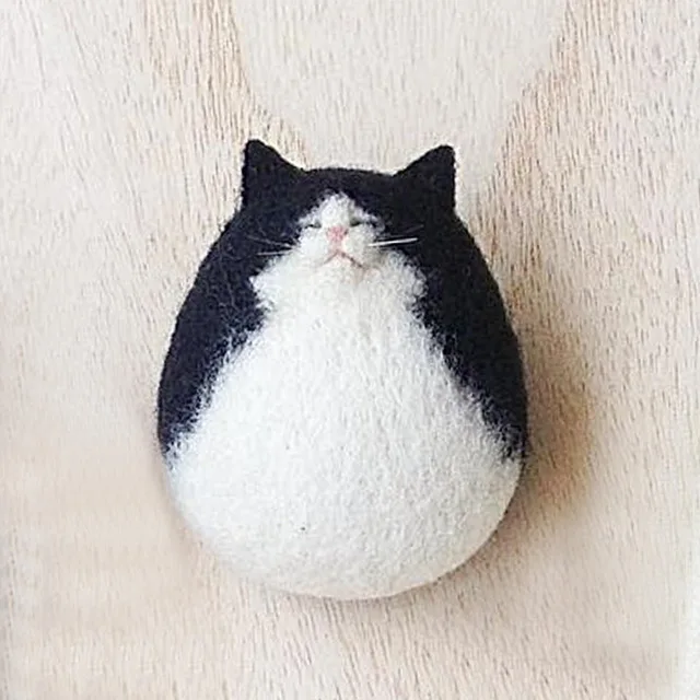 Япония DIY ручной работы lover Cat Kitty шерсть иглы для валяния комплект Модные украшения дома иглы Feltro животных - Цвет: A0222