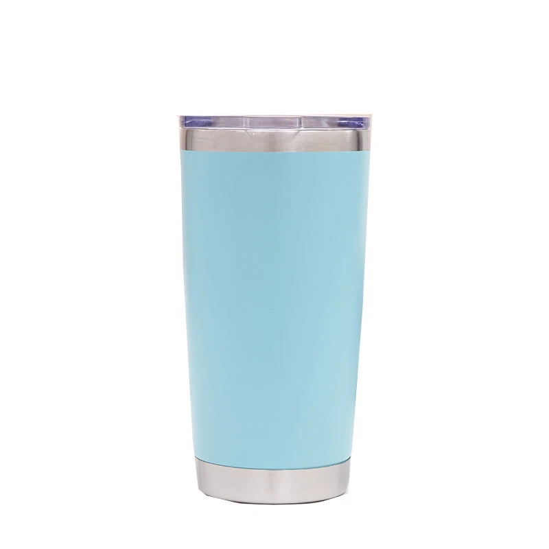 20oz Light green Лазерная гравировка, Кастомизация 20 унций 30 унций, нержавеющая сталь, пивной стакан, стакан, дорожная пивная кружка, термос, кофейные кружки - Цвет: 20oz Light green