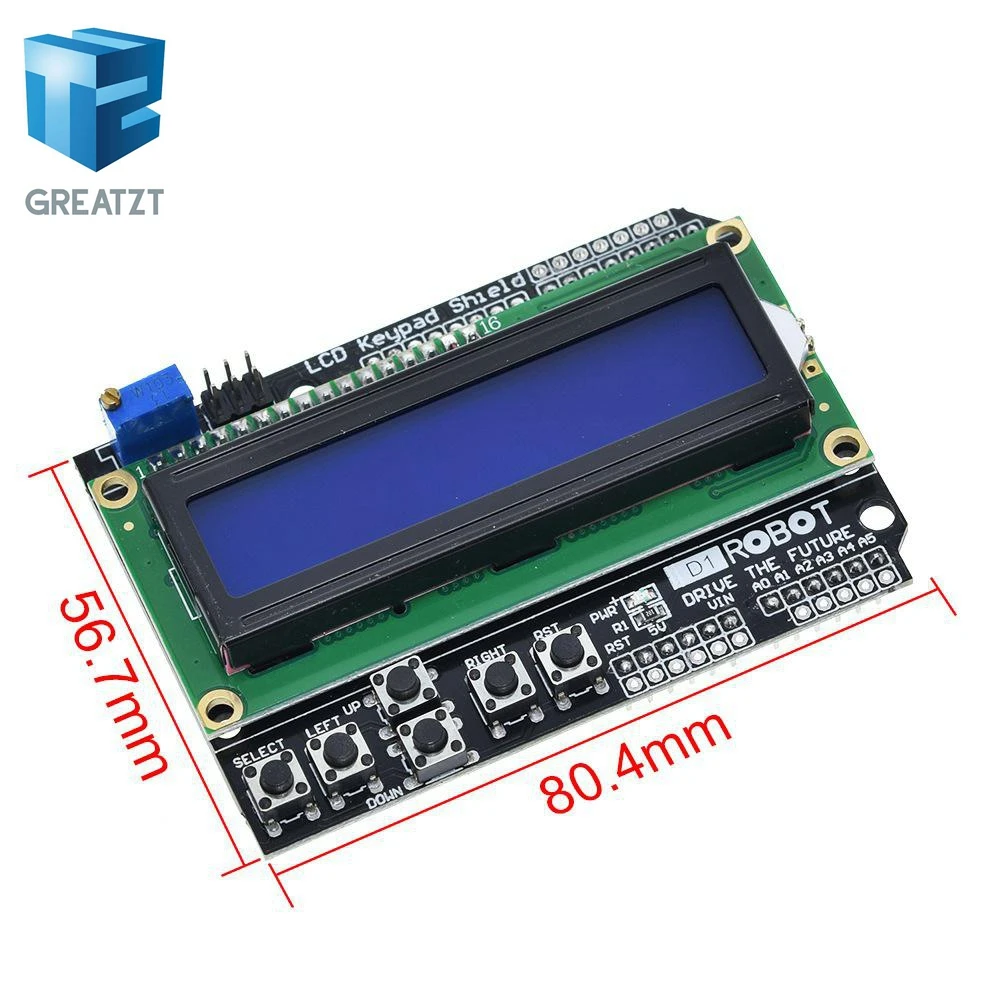 GREATZT 1 шт. ЖК экран с клавиатурой дисплей 1602 модуль дисплея для Arduino ATMEGA328 ATMEGA2560