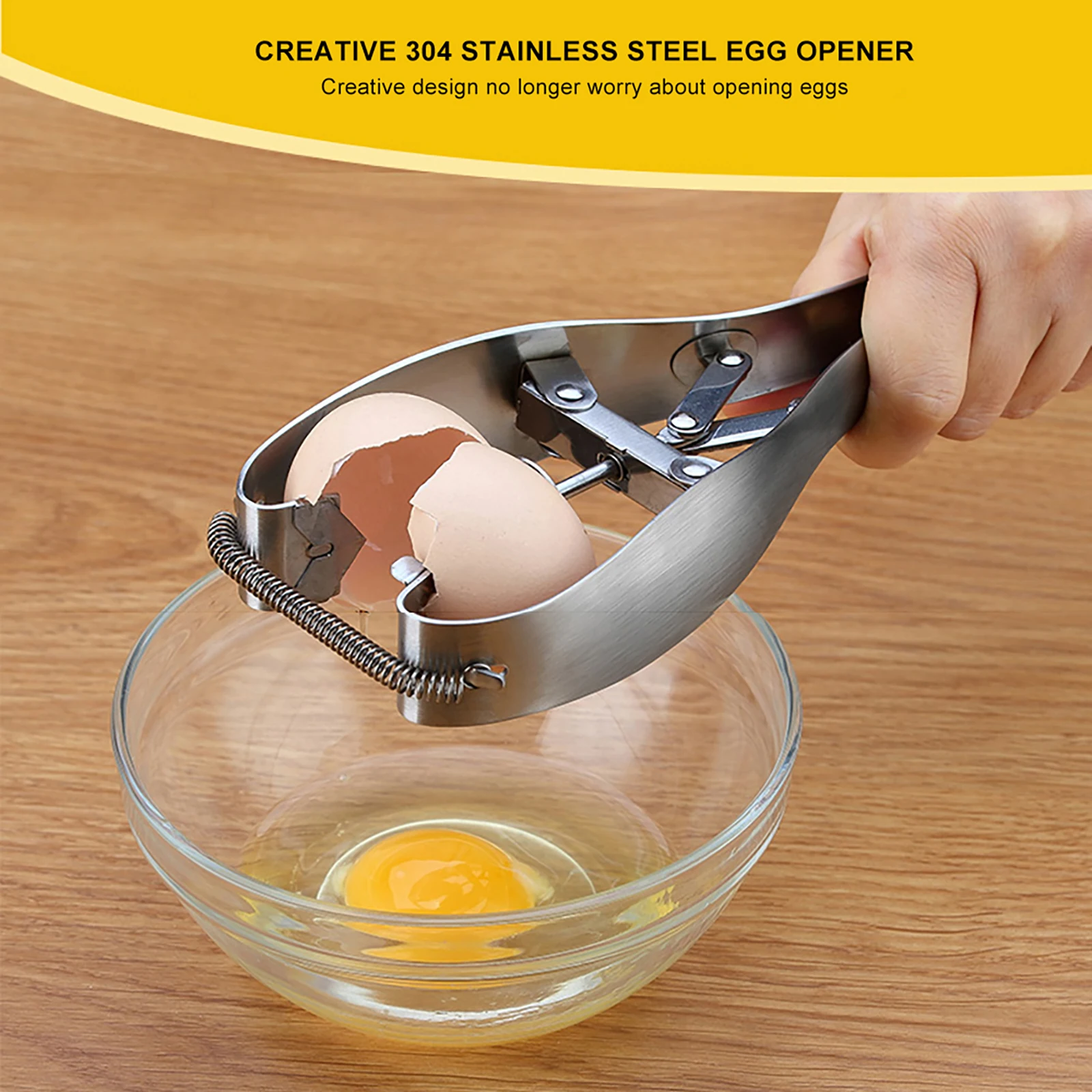 

2pcs Stainless Steel Egg Scissors Eggshell Cutter Egg Opener Egg Topper Cracker Separator Eggs Kitchen Tools Gadgets Accessories