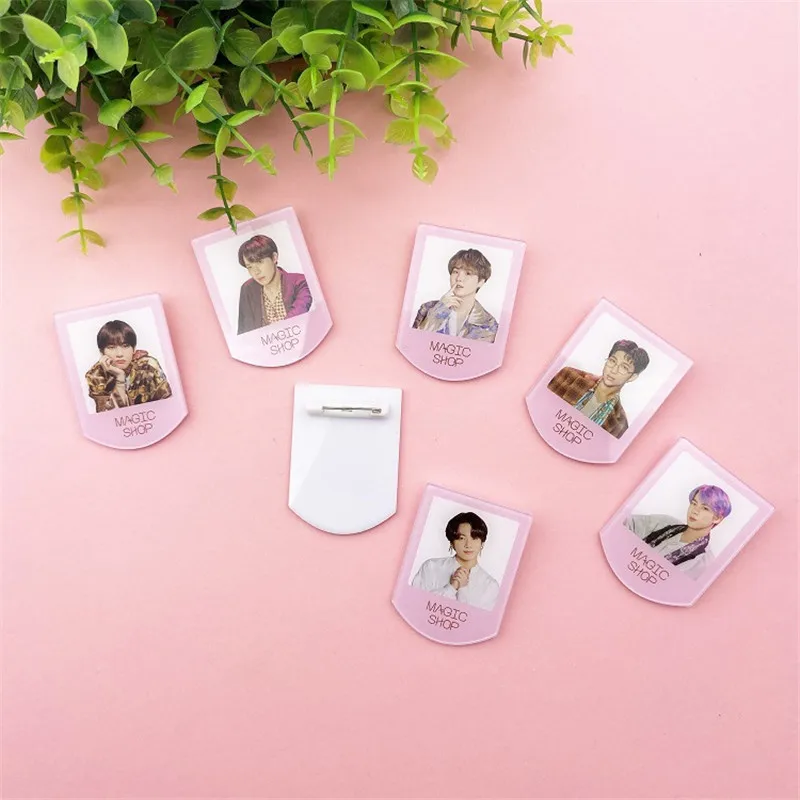 1 шт. Kpop Bangtan Boys JK V SUGA RM Цзиминь JIN J-HOPE Япония 5th период брошь мобильный телефон