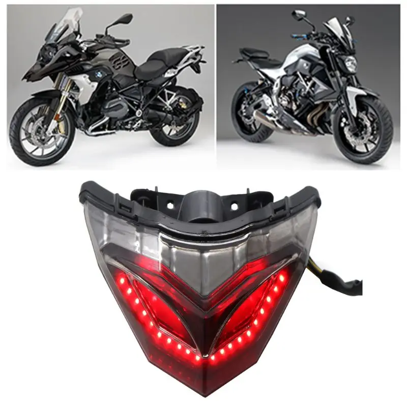 

LED Rear Tail Light Brake Integrated Turn Signal for Kawasaki Ninja250/300 2013 B36B