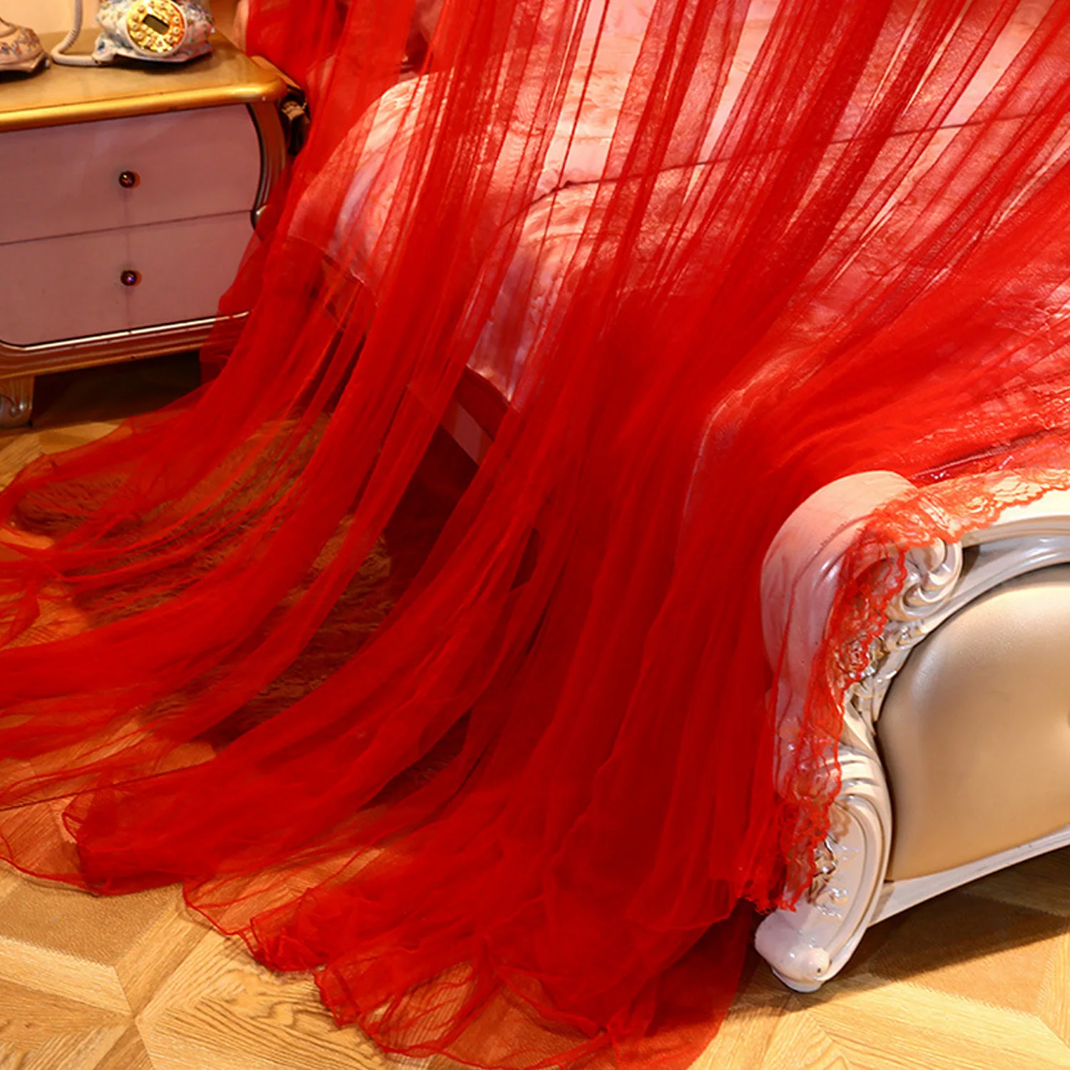 Элегантная однодверная круглая купольная Москитная сетка для спальной кровати