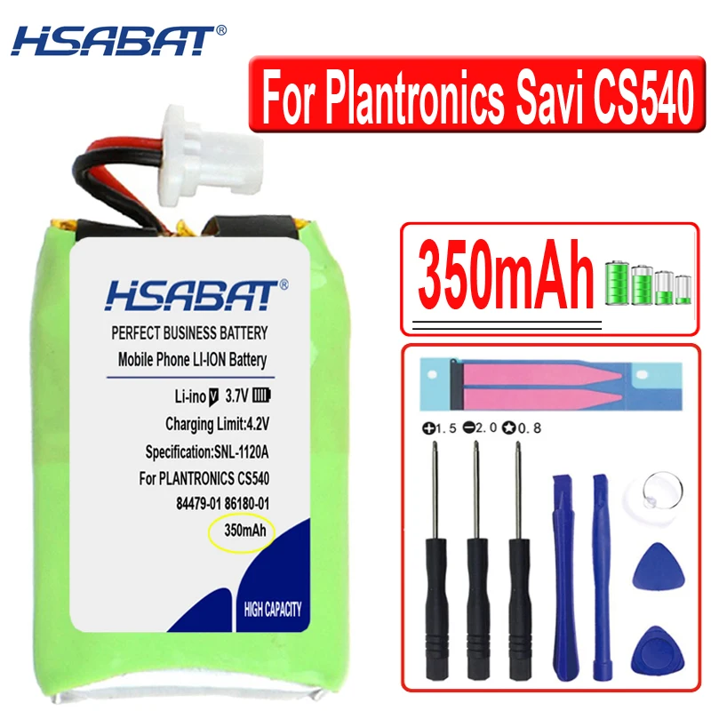 Аккумулятор HSABAT 350 мАч 84479-01 86180-01 для гарнитуры Plantronics Savi CS540 CS540A | Электроника