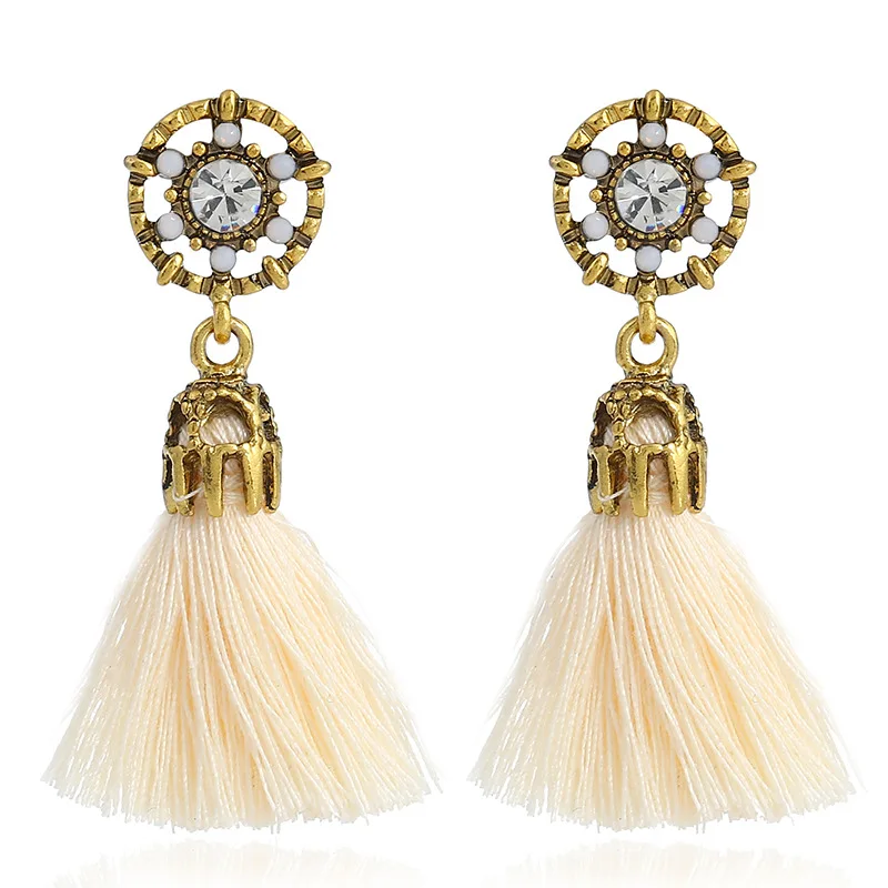 

60pcs/ lote VOVT Brand Korean version of retro baroque hollow tassel earrings wholesale long new earrings luxury jewelry women