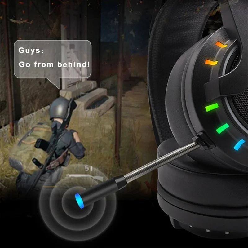 Профессиональная игровая гарнитура с микрофоном стерео анти шум бас 3 5 мм