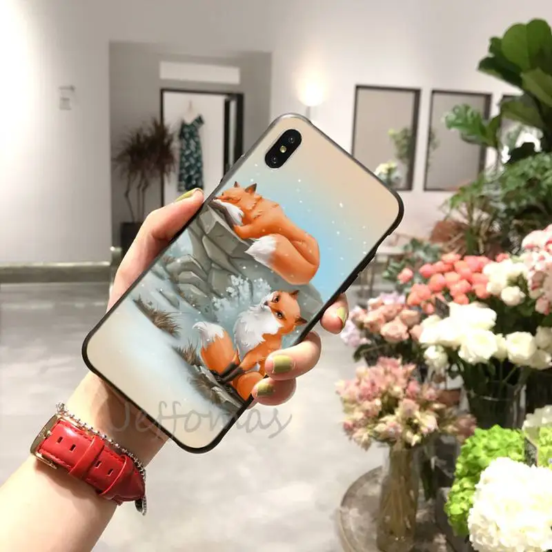 

Cute Fox In Autumn leaves forest Phone Case for iPhone 11 12 mini pro XS MAX 8 7 6 6S Plus X 5S SE 2020 XR