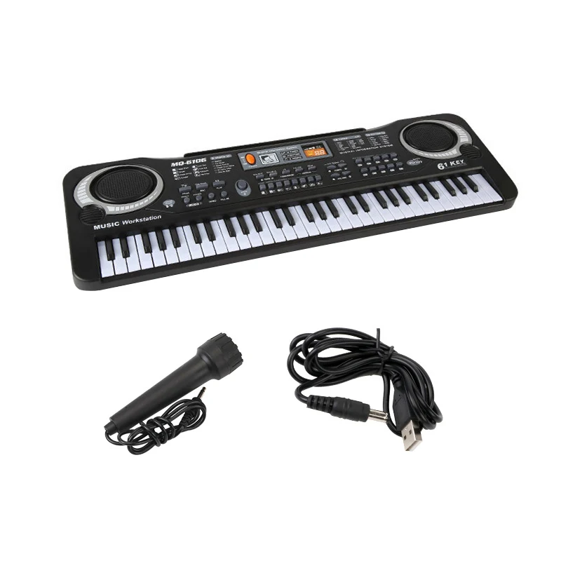 

Music Electronic Organ With 61 Keyboard and Micro-phone Musical Puzzle Toys For Children ZJ55