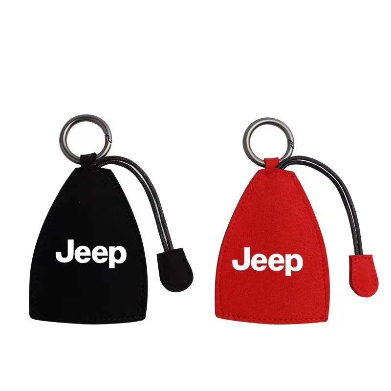 

For JEEP Car Frizzled Fur Key Case Creative Pull Type Drawstring Key Case Male And Female Keys