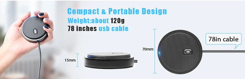 MAONO USB микрофон всенаправленный USB конденсаторный микрофон для Конференции ПК для настольного компьютера ноутбука компьютера Youtube Skype