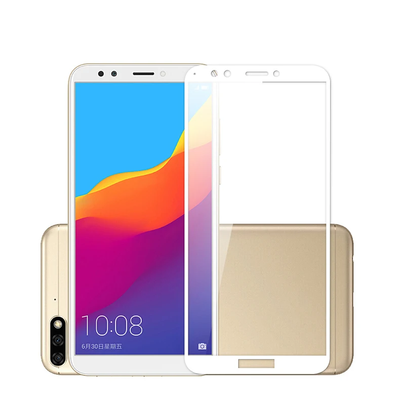 YIYONG 5D полный клейкая Обложка huawei Honor 7A 7C 7X закаленное стекло экран протектор