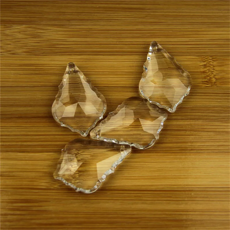 Прозрачная Хрустальная люстра в Форме Кленового Листа подвесные Подвески детали
