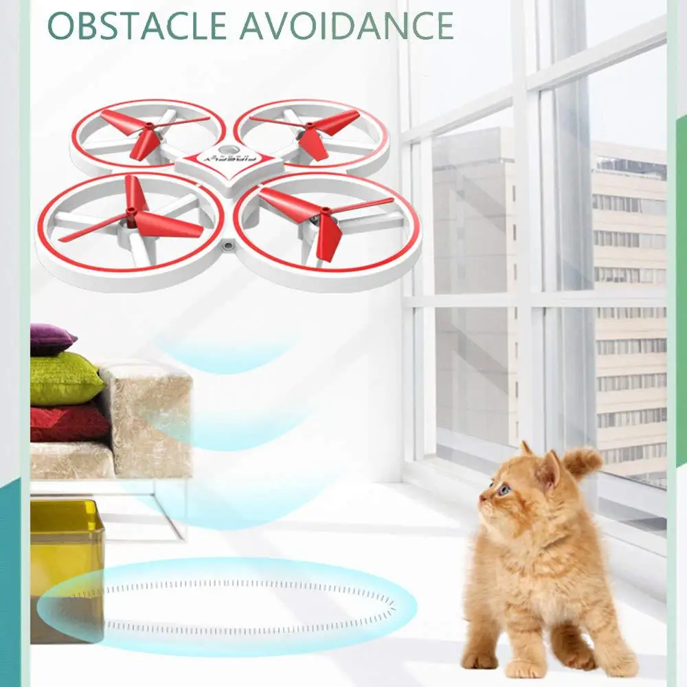

GloryStar ZF04 RC Drone Mini Infrared Induction Hand Control Drone Altitude Hold 2 Controllers Quadcopter for Kids Toy Gift