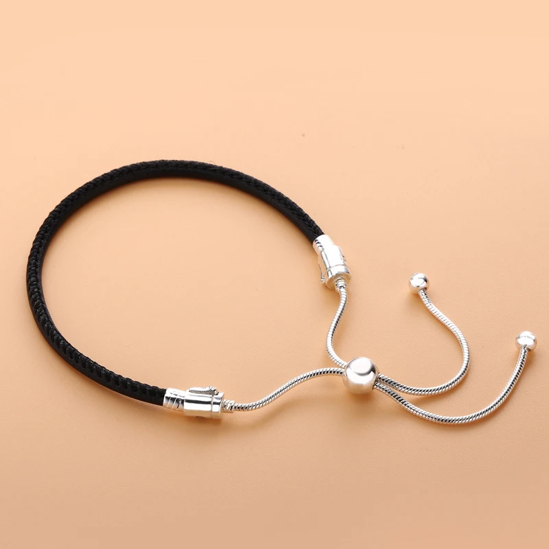 Бесплатная доставка подлинное 925 стерлингового серебра моменты браслет со