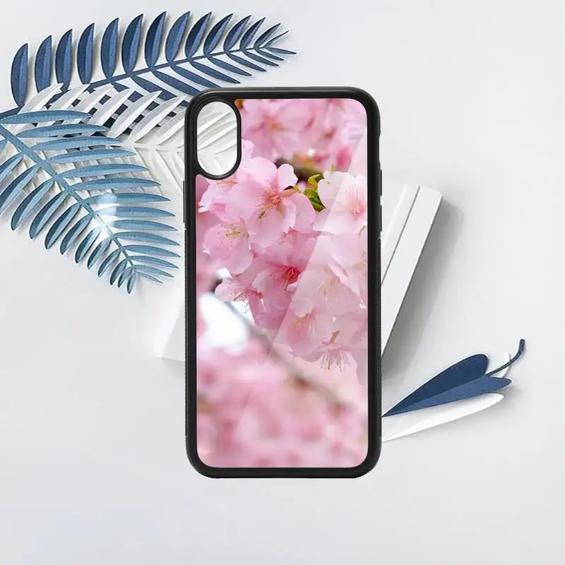 

Cherry blossoms Phone Case TPU For iPhone X XR XS 11 12 mini Pro MAX 6 6S 7 8 Plus SE 2020