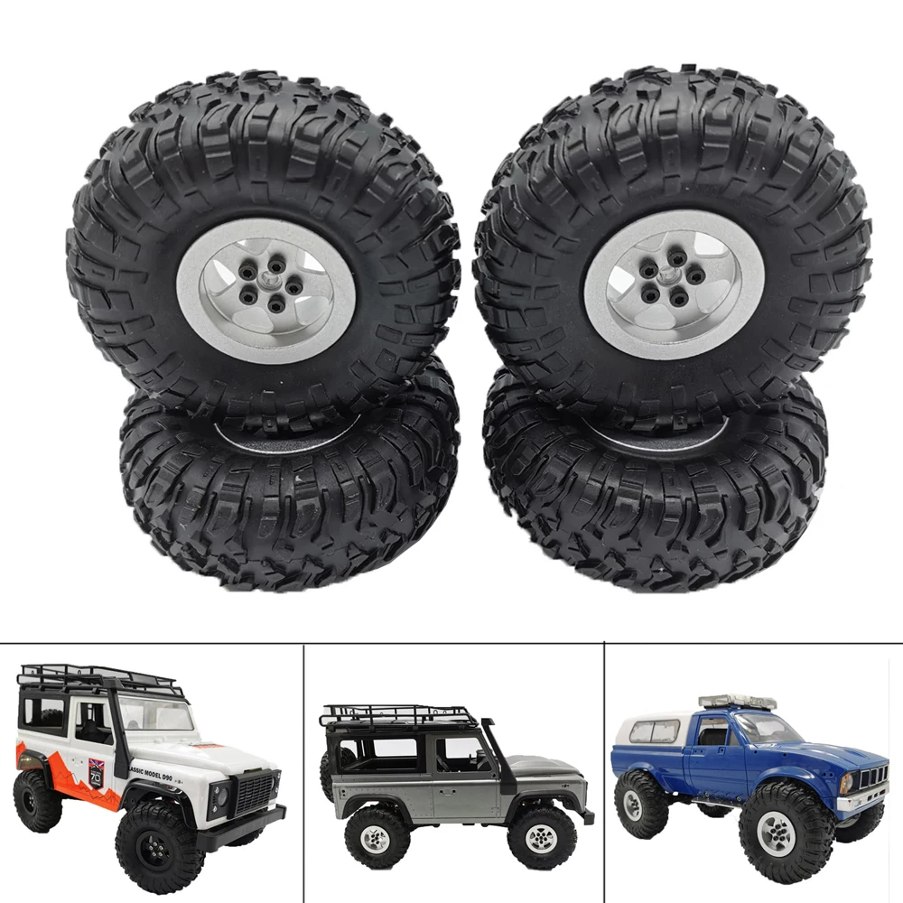 Металлическая модернизированная Ступица колеса 4WD с резиновыми шинами для WPL B14 B24