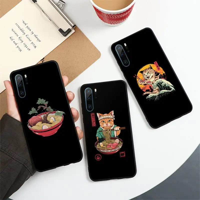 

Reat Ramen Wave Japan Phone Case For Huawei honor Mate P 10 20 30 40 i 9 8 pro x Lite smart 2019 nova 5t