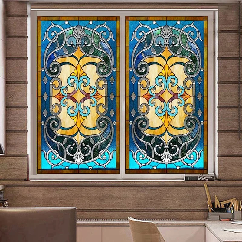 Оконные пленки по индивидуальному размеру винтажная прозрачная самоклеящаяся