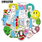 50 шт.компл. граффити в виде кошки среднего пальца для ноутбука, багажа, мотоцикла, телефона, скейтборда, ноутбука, наклейки