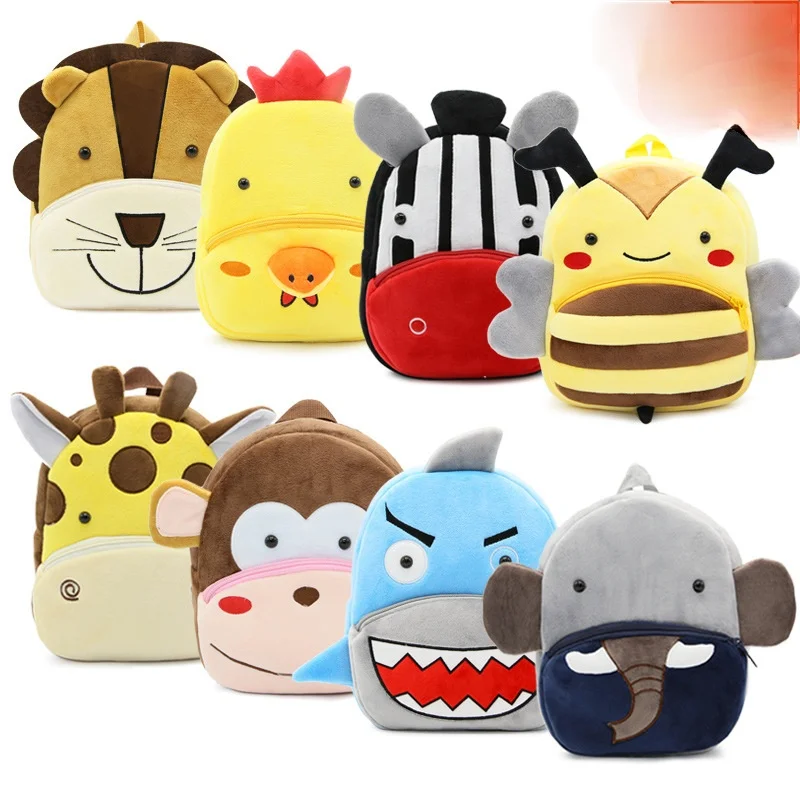 

Cute Toddler Backpack Toddler Bag Plush Animal Cartoon Mini Travel Bag for Baby Girl Boy 2-6 Years