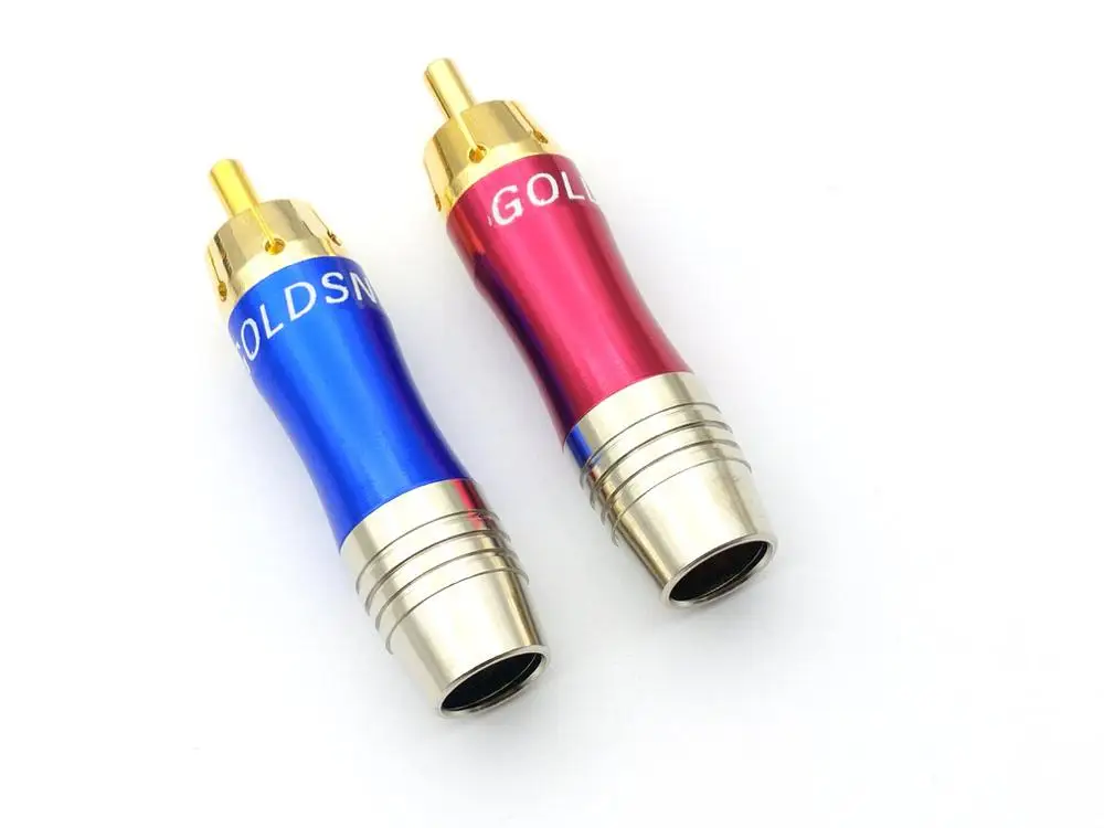 

Позолоченный разъем RCA для пайки, 24k, 100 шт.