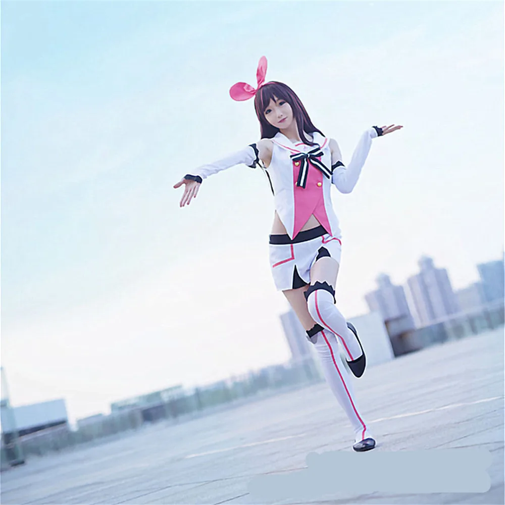 Костюм Vtuber Kizuna AI костюм для косплея популярный Virtual Youtuber женщин чулки| |