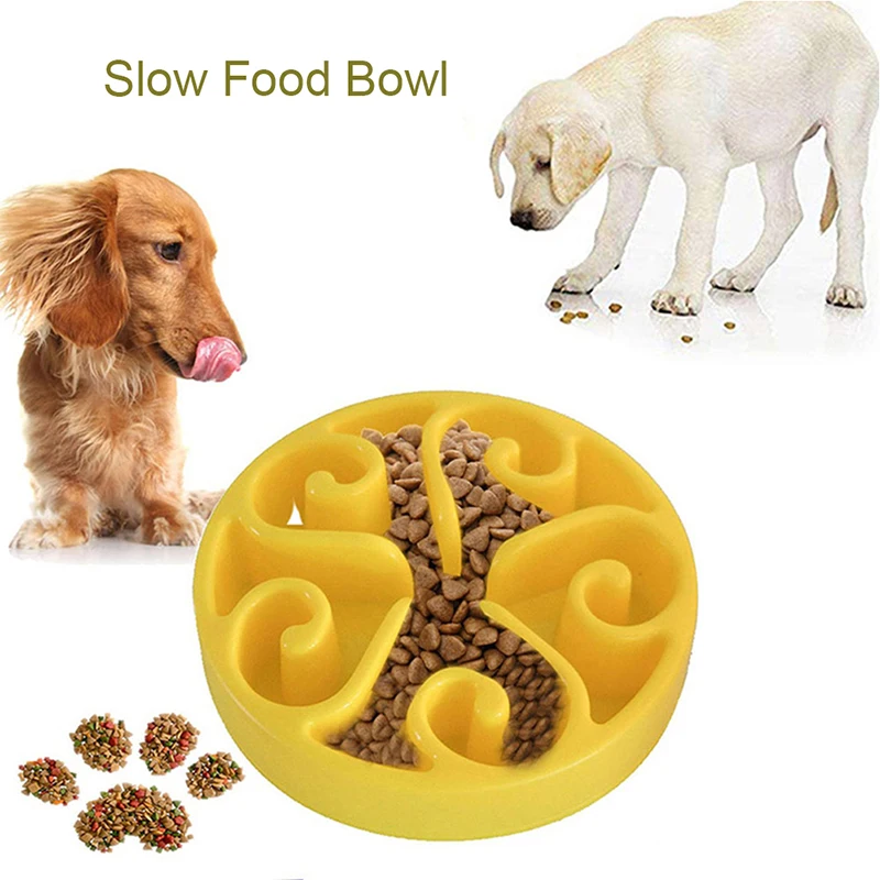 Портативные Пластиковые Миски Для Кормления Собаки медленная подача пищи для