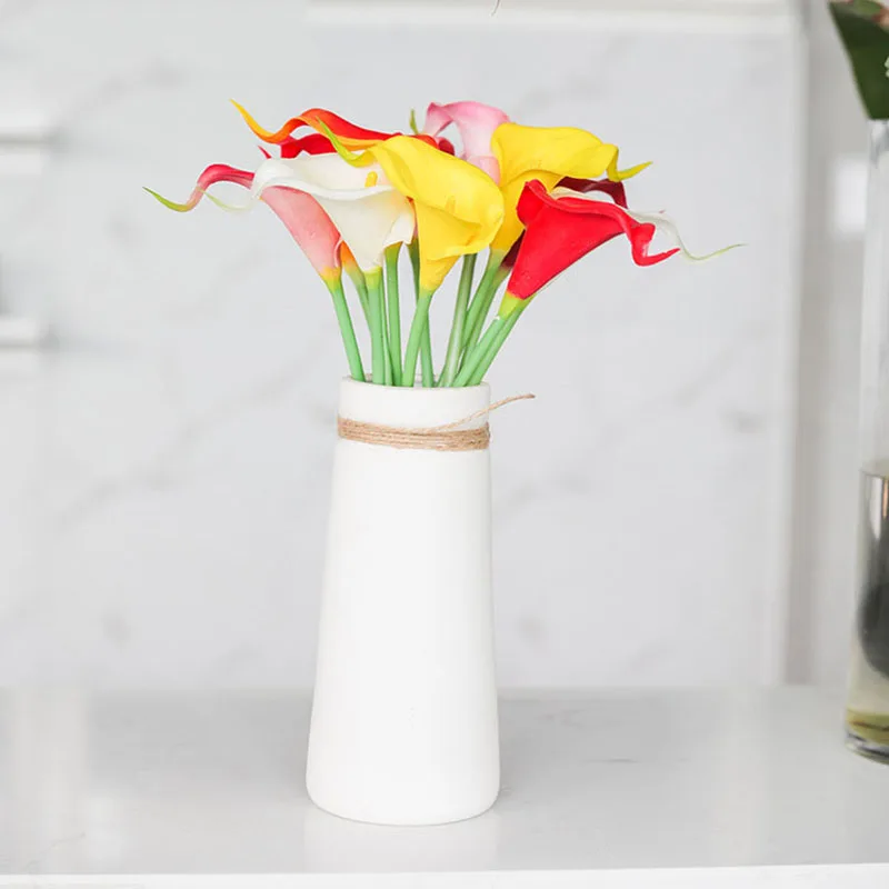 5 шт Калла Лилия Свадебный букет домашний сад искуственные цветы для декора