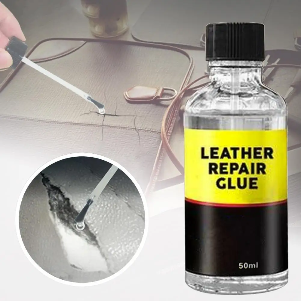 

Cleaning Agent Car Leather Repair Glue Vehicle Seat Maintenance Care Agent Scratch Recover 50ml