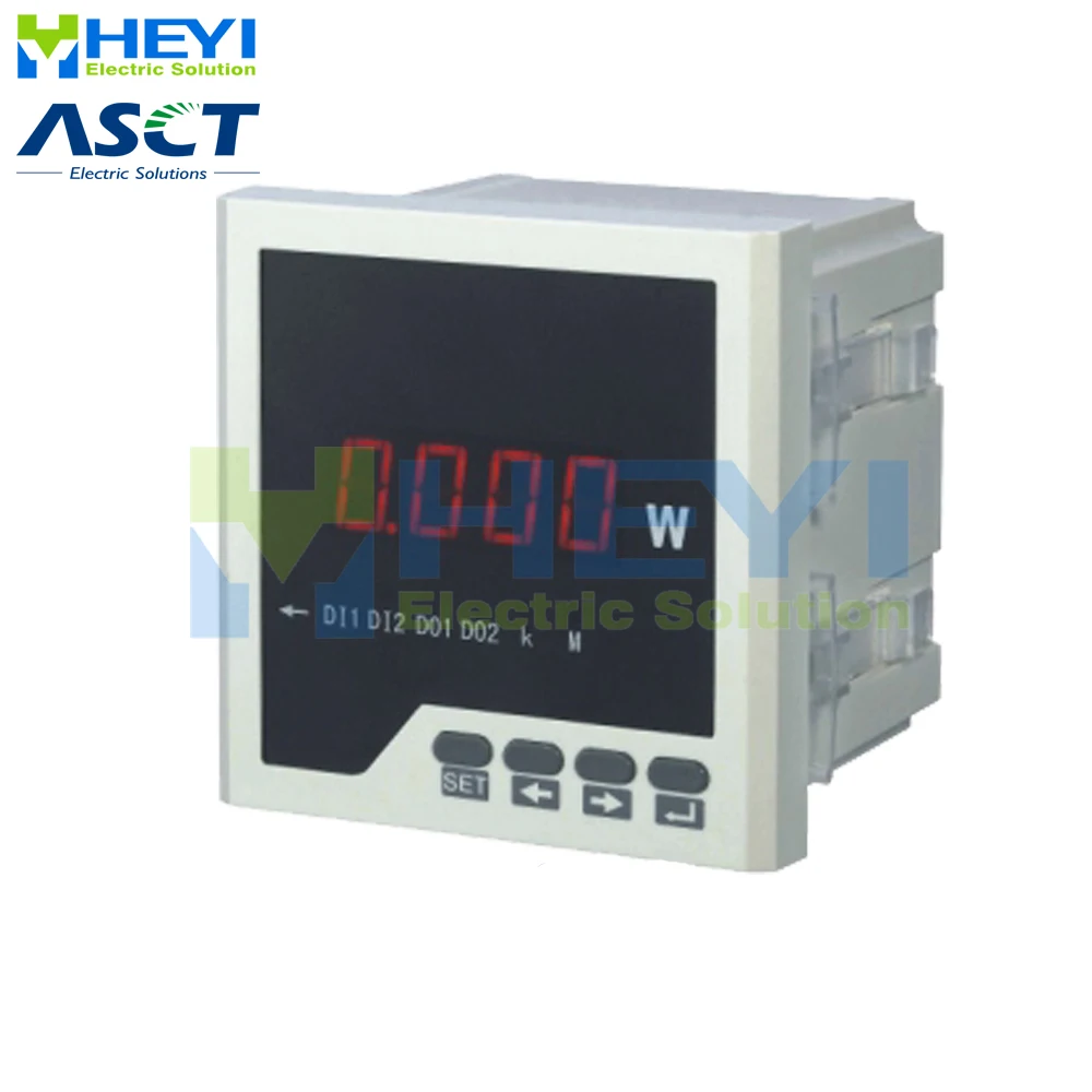 Цифровой однофазный измеритель активной мощности со светодиодной панелью