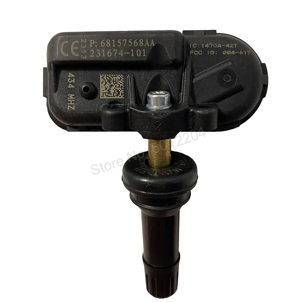 Датчик давления в шинах автомобиля, 1 шт., TPMS, 434 МГц Предупреждение Ram 1500, 2500, 3500, Jeep 68249197AA, 68157568AA, 68249197AB
