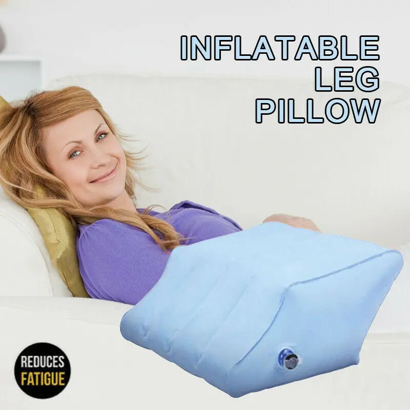 

Inflatable Wedge Memory Foam Back Leg Rest Raiser Support Pillow Cushion Pain Relief