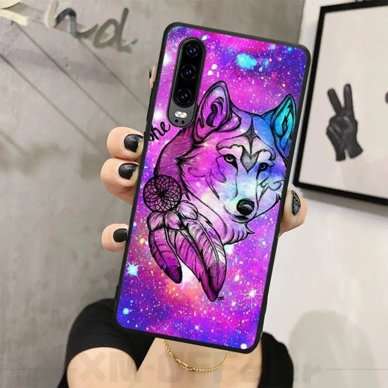 Чехол для телефона HaNismt Fierce Wolves DIY с принтом чехол Huawei P8 lite 2017 P9 P10 20Pro Lite Pro P30lite P Smart