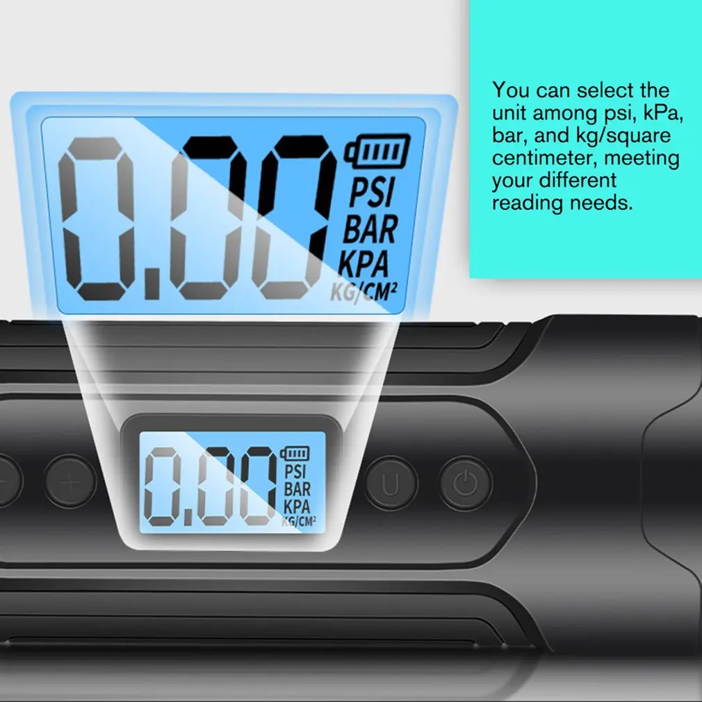 Barato Compresor De Aire Inalámbrico Portátil De 12V, Miniinflador De Neumáticos, Bomba De Aire Multifuncional Inteligente Para Coche Y Bicicleta