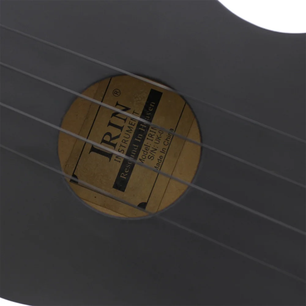 Укулеле 21 дюйм черная 4 струны гавайская гитара из липы сопрано укулеле для