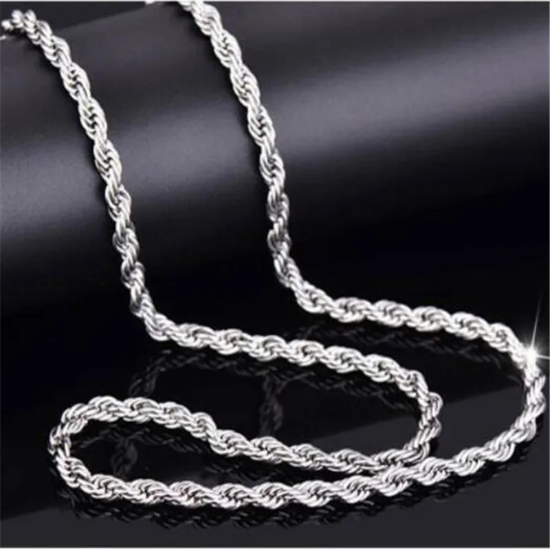 

K-pop 3mm Width Chain Choker Necklace For Women 50-74cm Gold Silver Color Stainless Steel Chain Man Necklaces Jewelry Wholesale