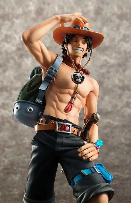 

New Arrival Megahouse Portrait of Pirates Excellent Model Comic Anime One Piece Portgas D. Ace 9" Action Figure Toys