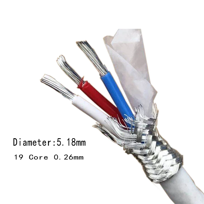 One meter 5N occ pure Copper silver cable for DIY HIFI audio RCA XLR | Электроника