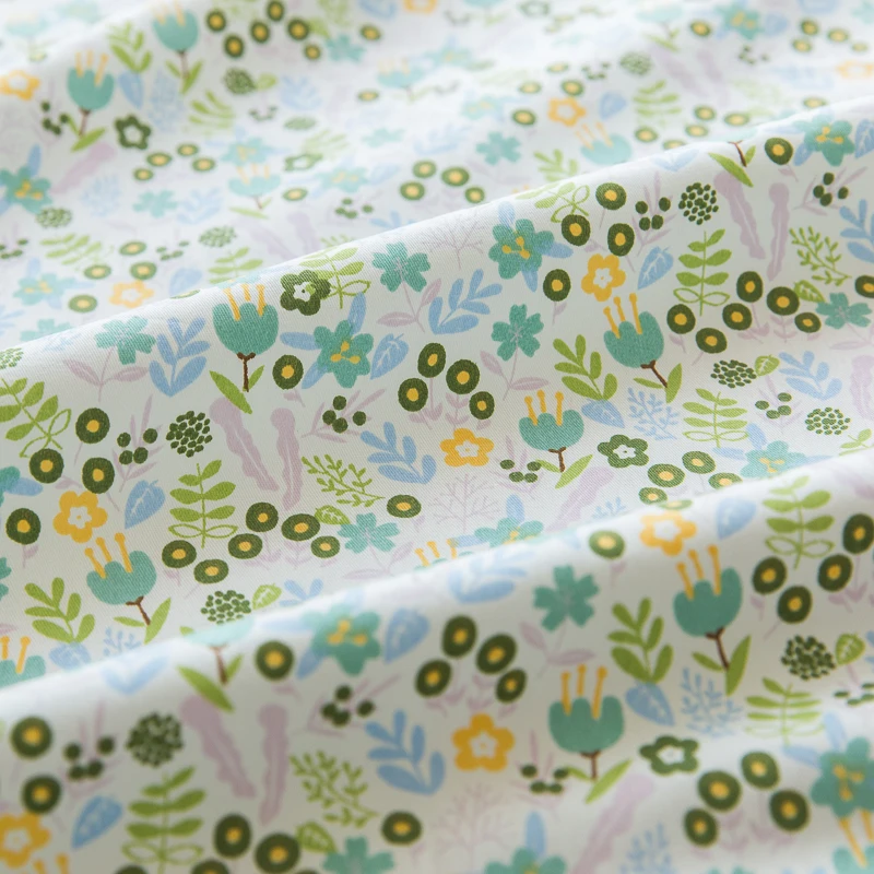 160 см * 50 Цветочная хлопчатобумажная ткань Маленькое платье с цветочным узором