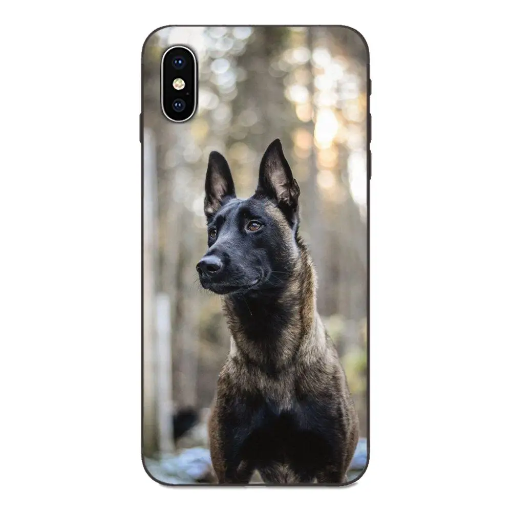 as picture Мягкие чехлы Capa Belgian Tervuren Malinois Dog Art для Apple IPhone X XS Max XR 4 4s 5 5S SE 6 6S 7 8 Plus - Цвет: as picture