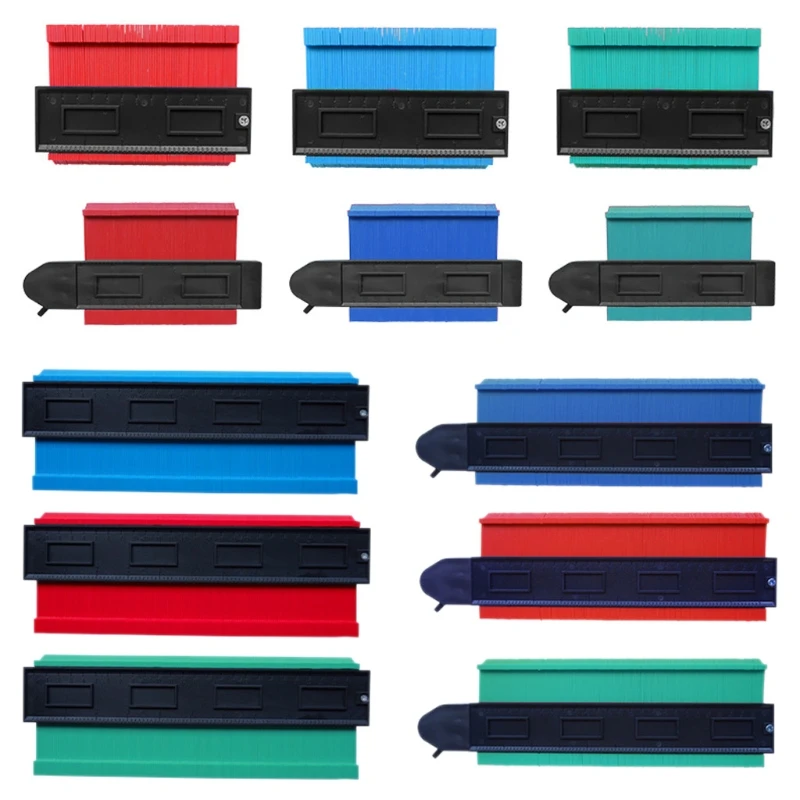 

Profile Gauge Shape Template Plastic Contour Copy Duplicator Edge Shaping Ruler 667A