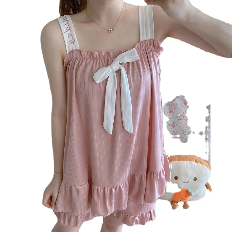 Новый женский пижамный комплект с коротким рукавом высококачественный тонкий