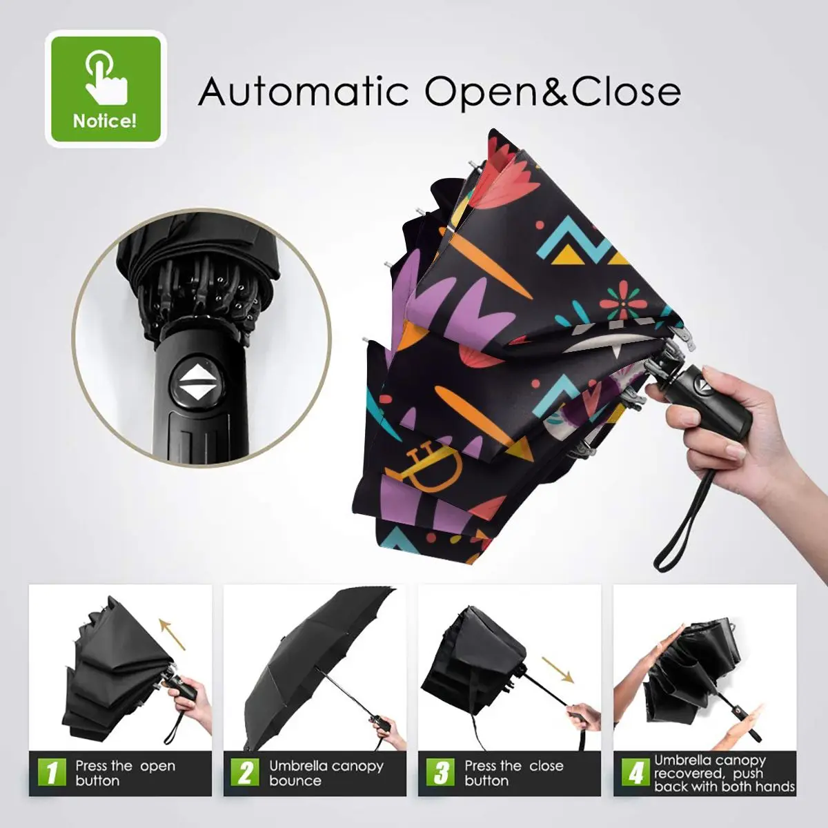 Offerte Ombrello Automatico Da Pioggia Ombrello A Tre Pieghe Ombrello Colorato Da Giorno Ombrello Antivento Ombrello Impermeabile Femminile