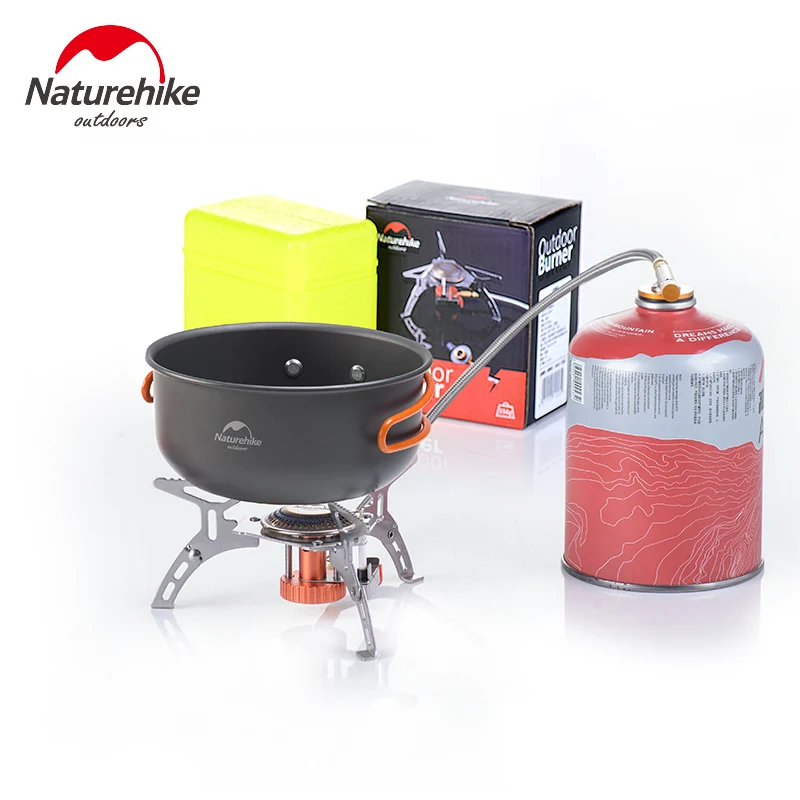 Naturehike Сплит Кемпинг плита Складная уличная газовая из нержавеющей стали